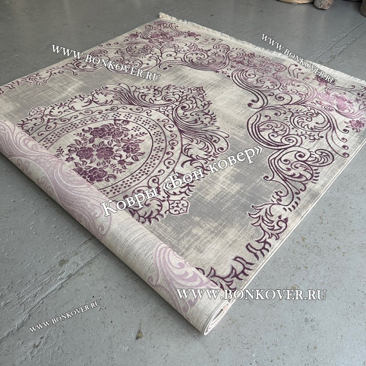 Ковер Турция Для Гостиной Дизайн 80 Сиреневый