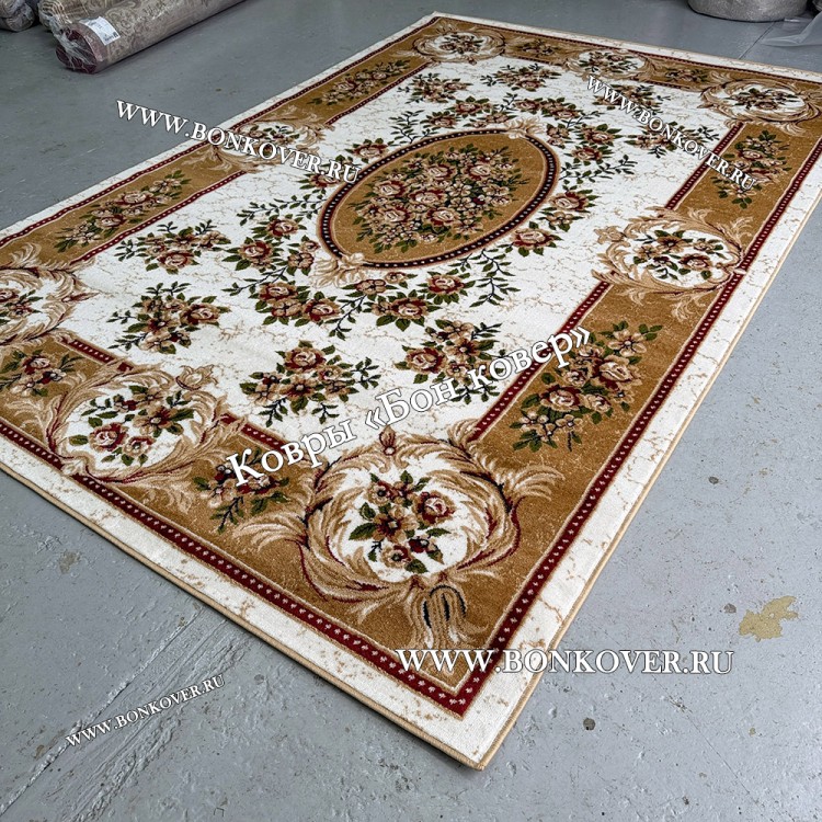 Ковер для гостиной дизайн 25486 New 2 Бежевый